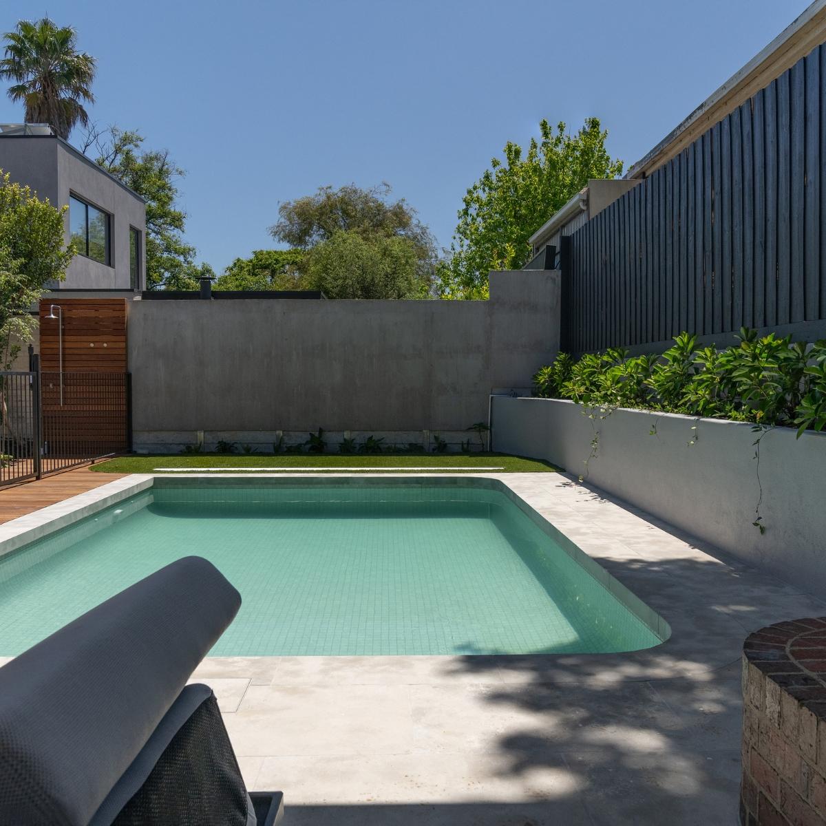 Ascona Peral mosaic pool tile Hawthorn East project (2)