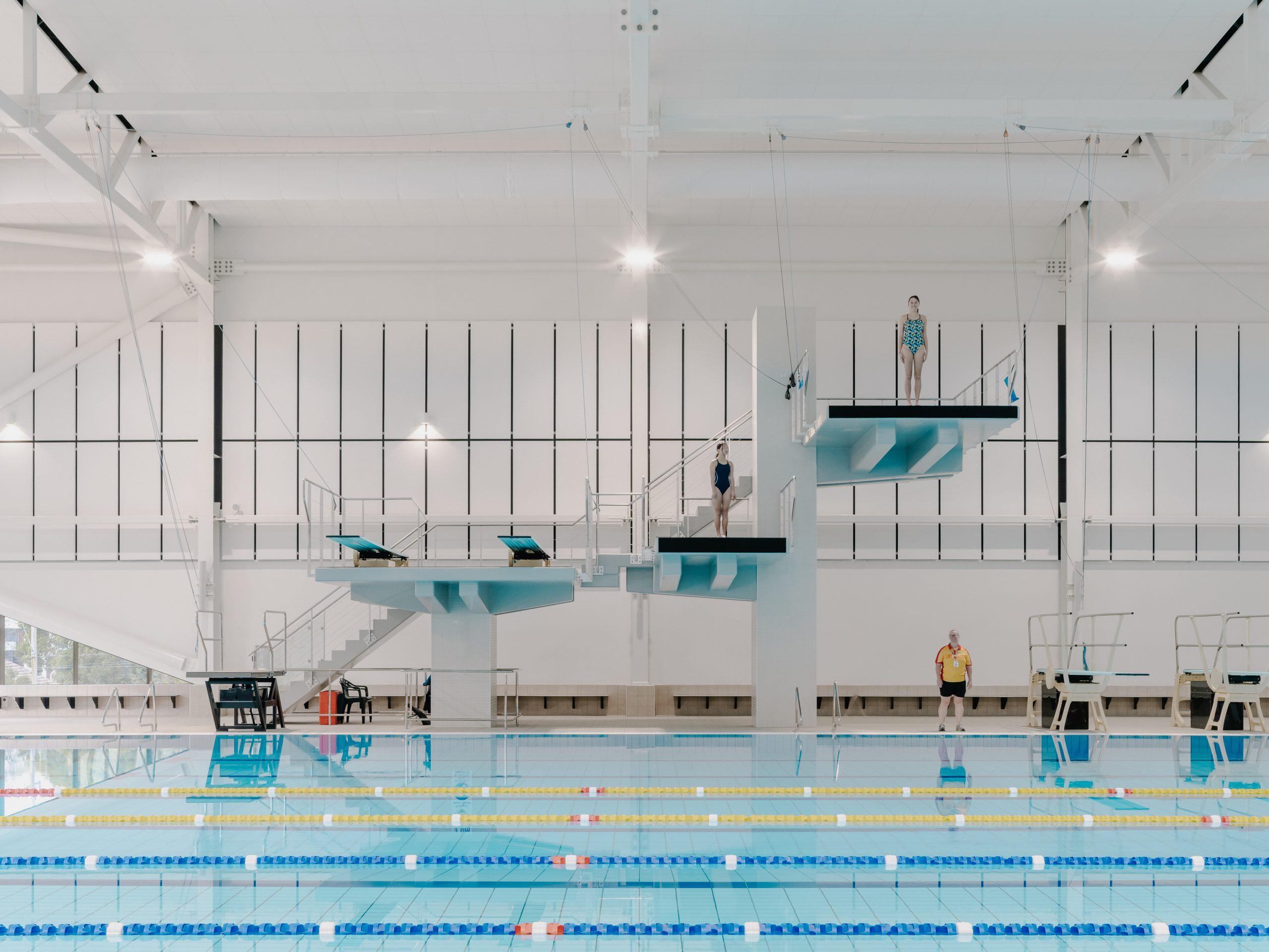 PLC Dive Tower Pool Mosaics PLC Dive Tower Pool Mosaics